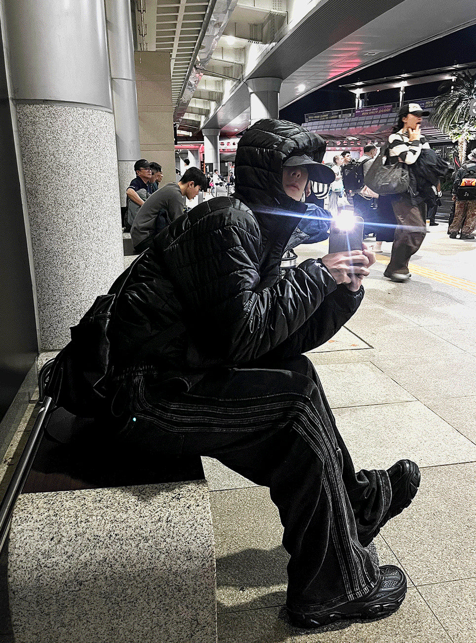 Tech Multi-Zipper Hooded Lightweight Padding