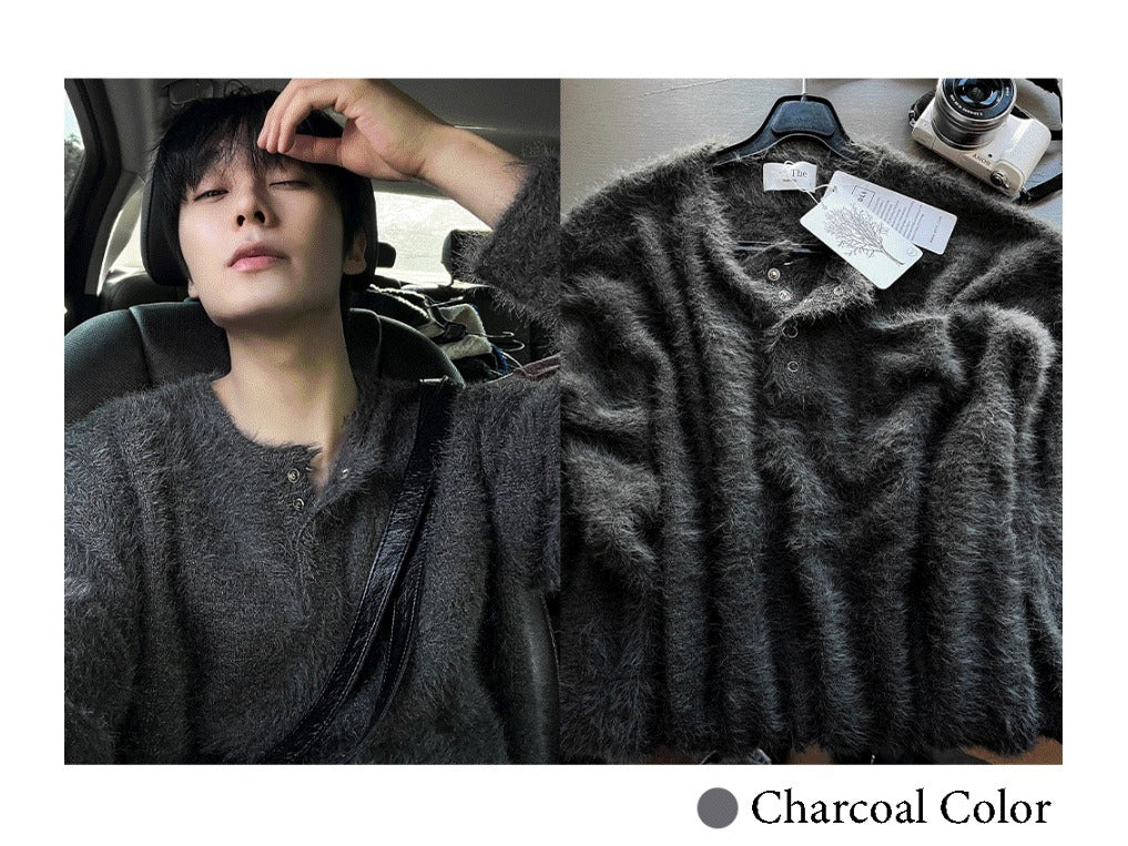 Mohair 4 Burton Henley Neck