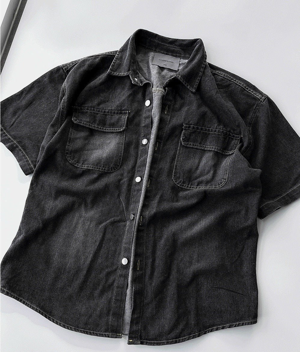 Ash Gray Denim Jacket