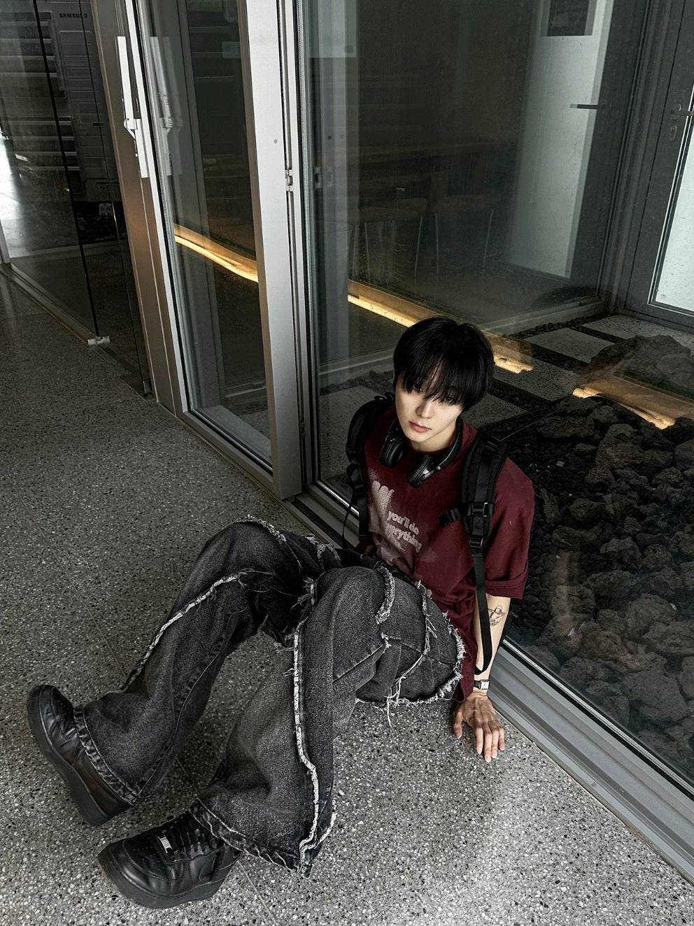 Tornado Frayed Wide Denim