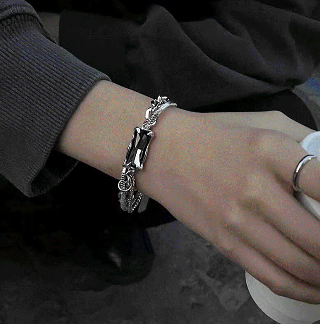 Layered Silver Bracelet