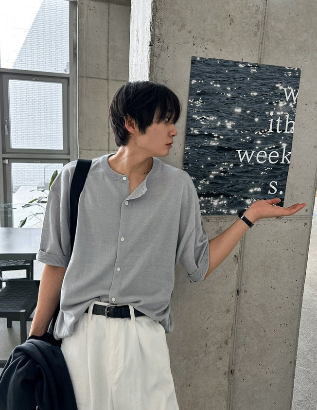 【COSYHARU】Summer Round Short Sleeve Cardigan Summer Round-Neck Short Sleeve Cardigan – cosyharu