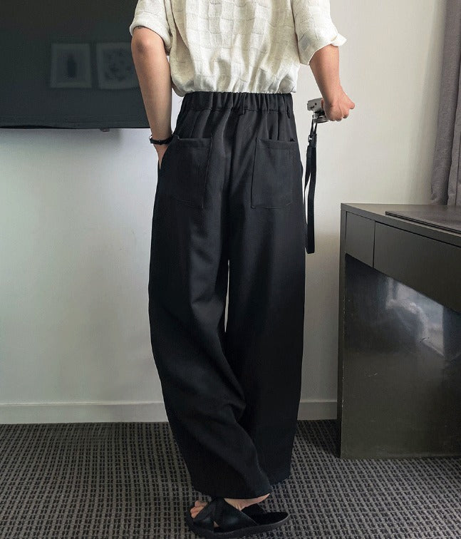 Maison Two-Tuck Back-Banding Slacks