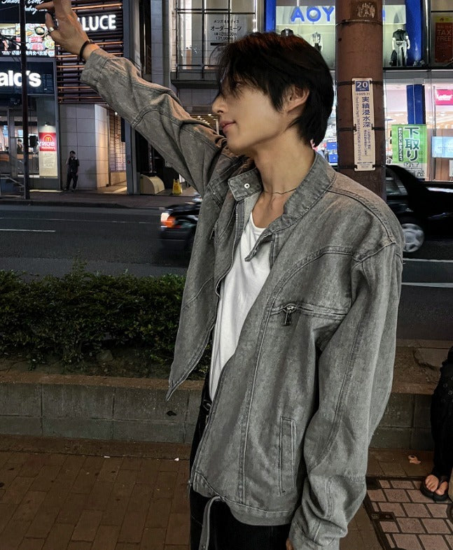 Inout U-neck Silk Long-Sleeved T-shirt