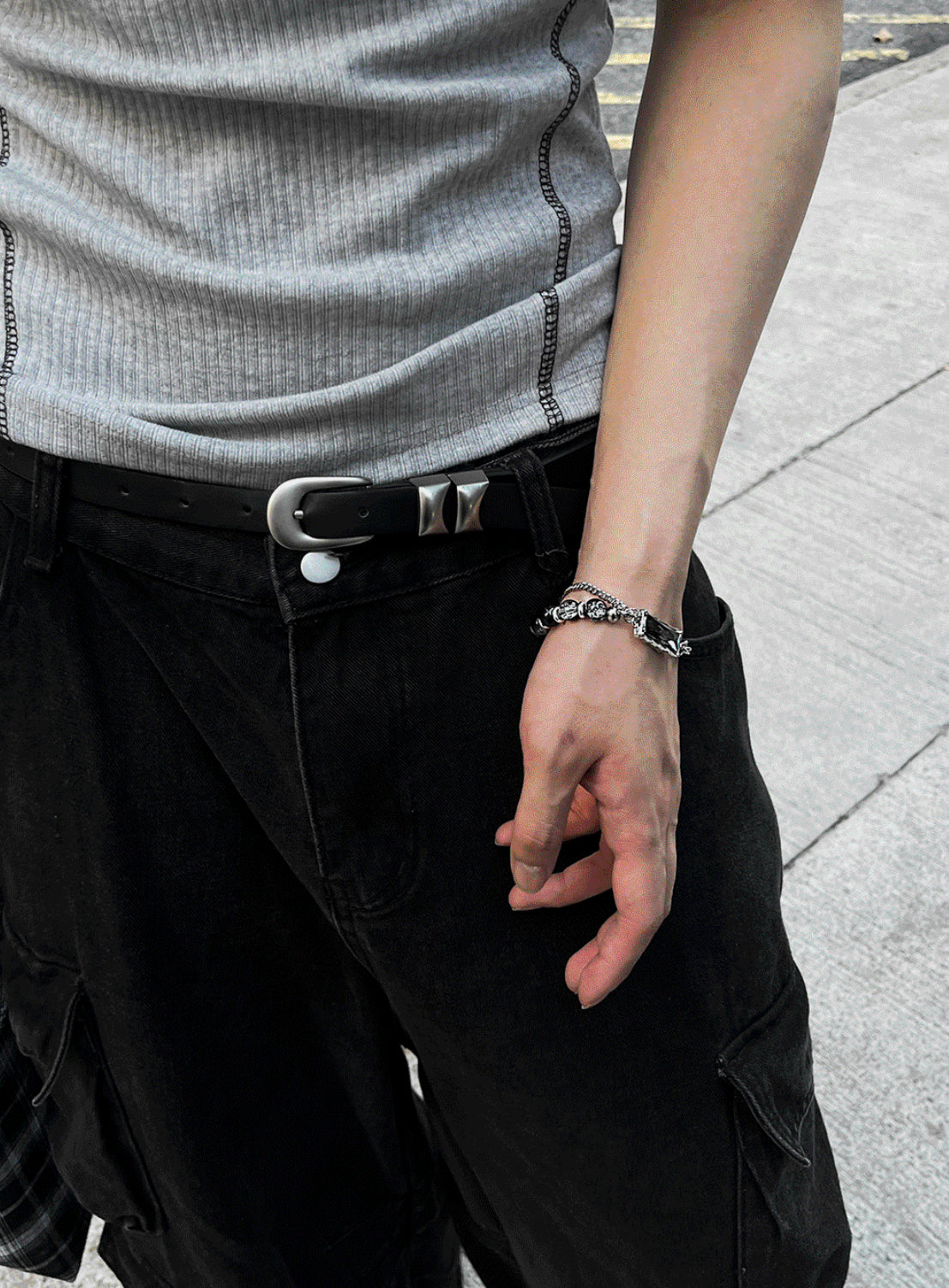 Layered Silver Bracelet