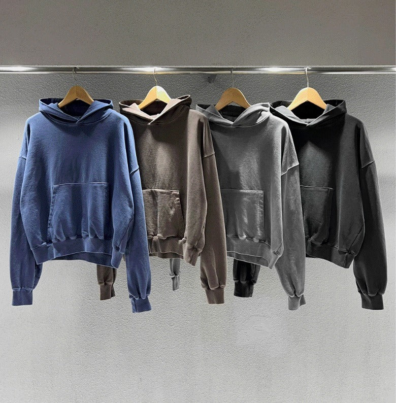 Outside track over hoodie