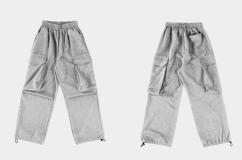 Catrit Cargo Pocket Wide Sweatpants