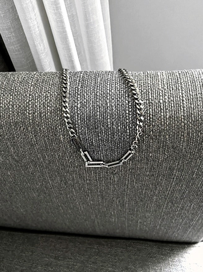 Square surgical neckclace