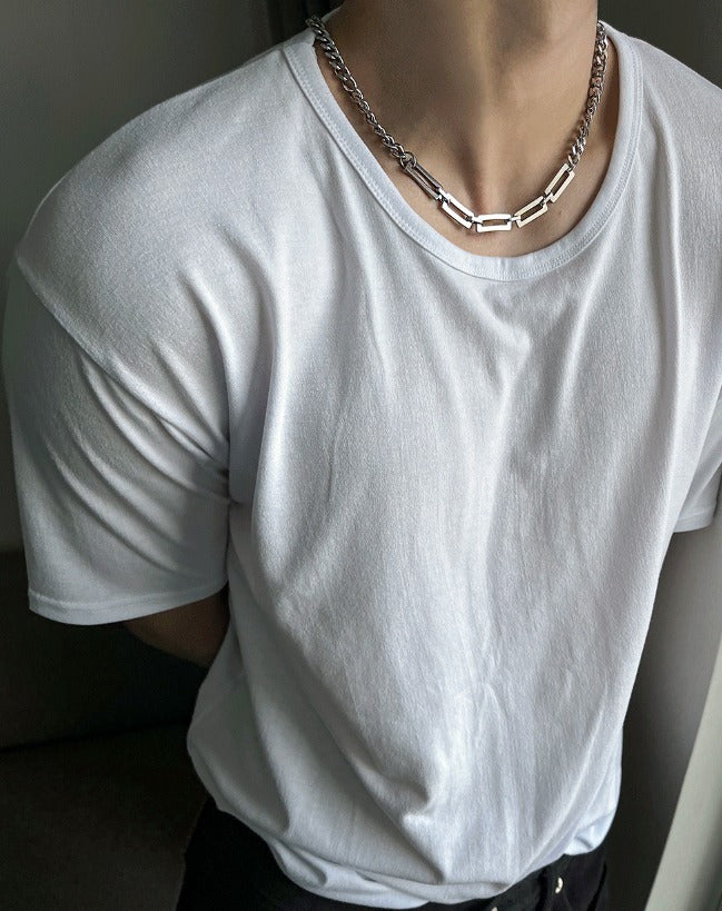 Square surgical neckclace