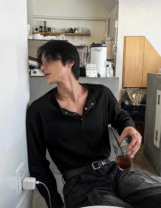 [COSYHARU公式]Fabien corduroy henly-neck 関税・配送料込み Fabien corduroy henly-neck – cosyharu