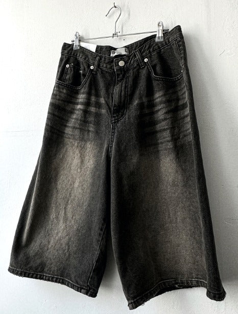 Brown Tint Bermuda Denim Shorts