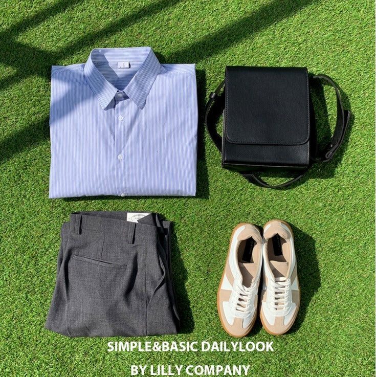 Beige & White simple Sneakers