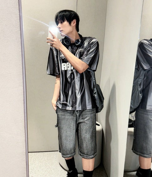 Sporty Jersey Short Sleeve T-shirt