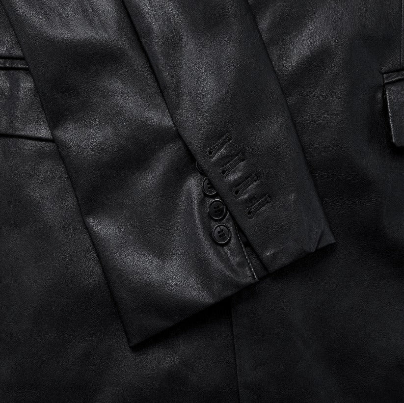 Low Classic Leather Blazer Jacket