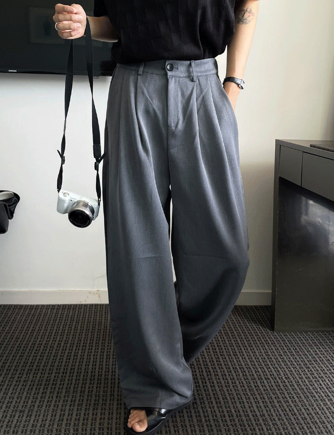 【COSYHARU】Maison two tuck back banding slacks Maison Two-Tuck Back-Banding Slacks – cosyharu