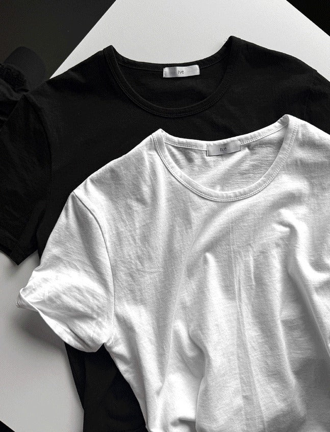 Cropped Muscle Fit T-shirt