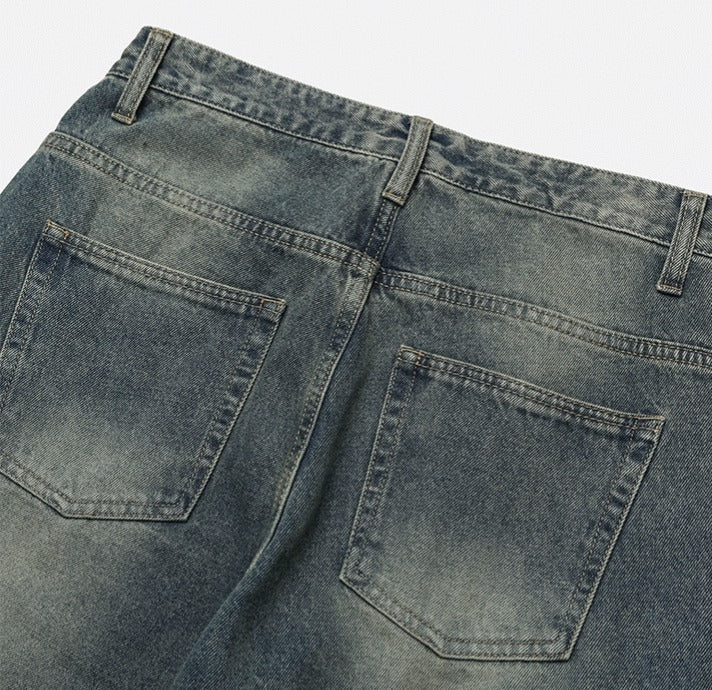 New Jeans Wide Cargo Pocket Denim Pants