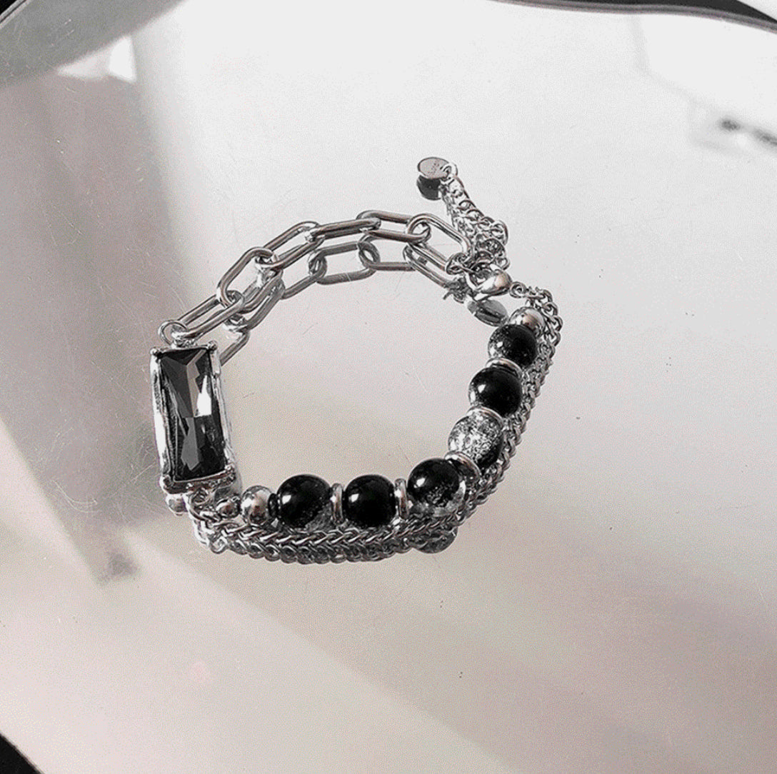 Layered Silver Bracelet