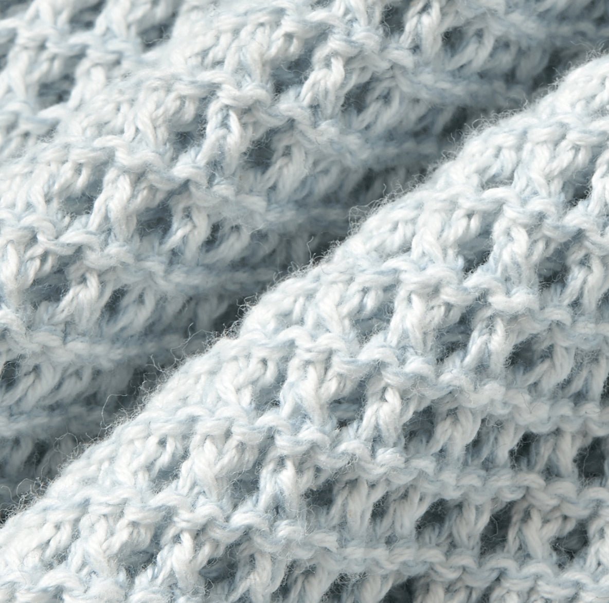 Linen Waffle Two-Tone Knit Cardigan