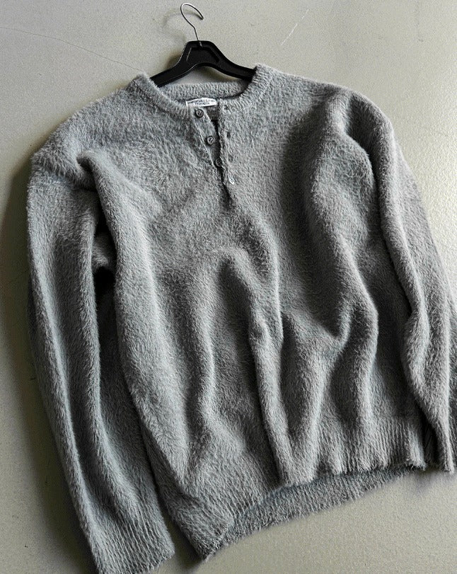 winter angora henry neck knitwear