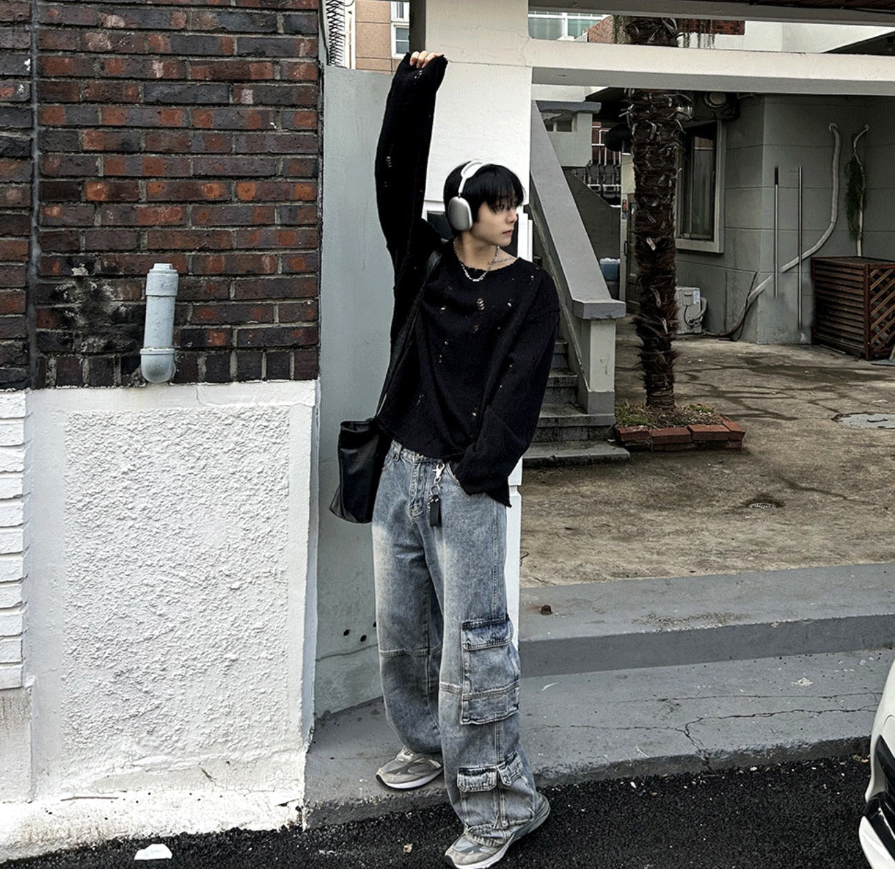 Real Leather Keyring