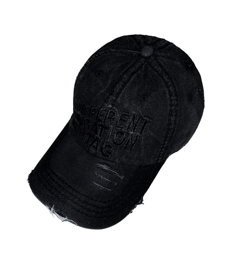 Vintage Scratch Denim Ball Cap