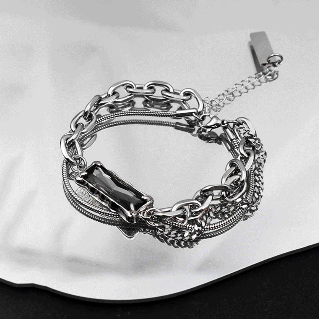 Layered Silver Bracelet