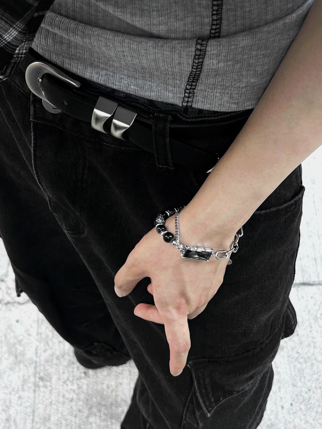 Layered Silver Bracelet