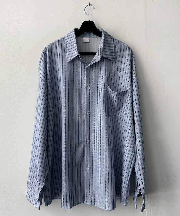 loose-fit striped shirt