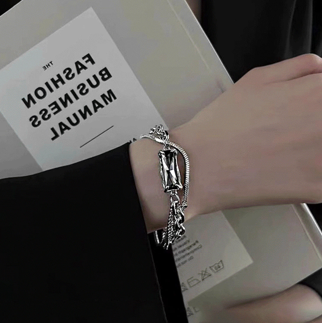 Layered Silver Bracelet