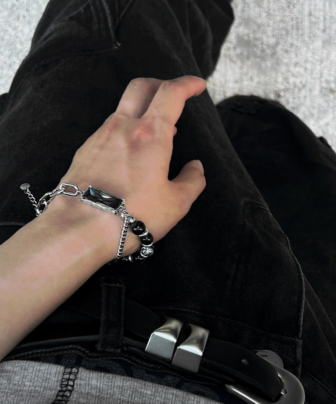 Layered Silver Bracelet