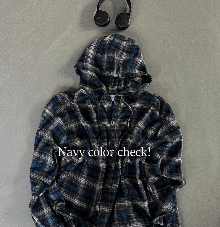 Authentic Hoodie Check Shirt (2 Colors)