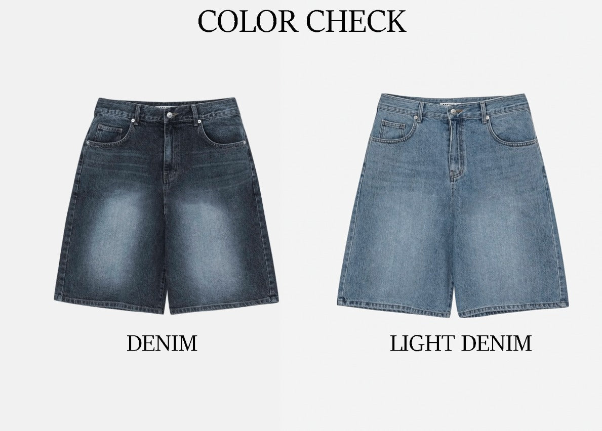 Wide Bermuda Denim