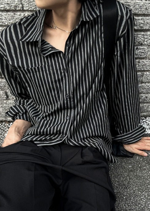 Oasis Stripe Satin Shirt