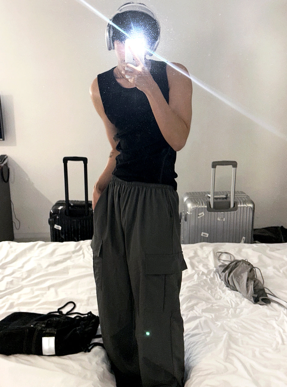 Muscle Fit Ribbed Tank Top with Side Stitching 3color