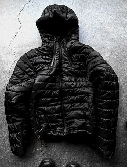 Tech Multi-Zipper Hooded Lightweight Padding