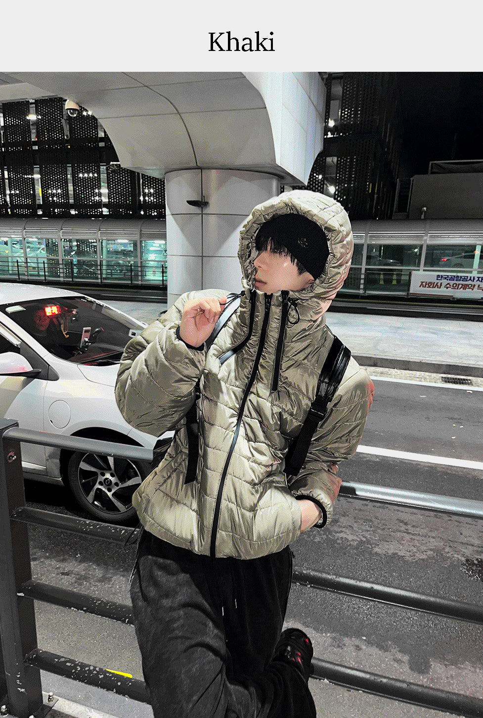 Tech Multi-Zipper Hooded Lightweight Padding