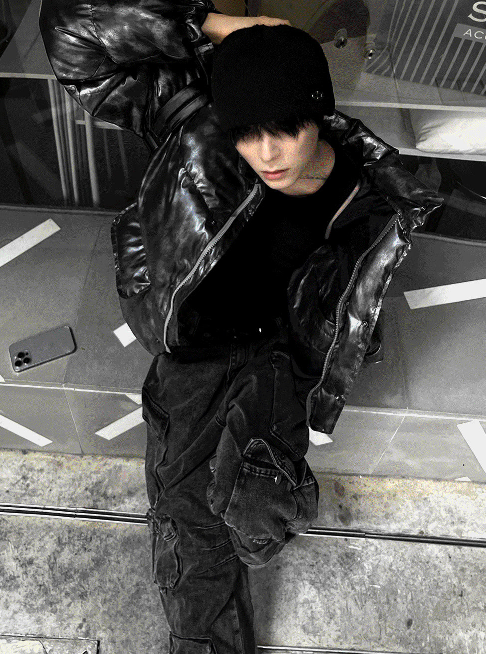 Dark Charcoal Metal Gray + Semi-Crop Banding Padding