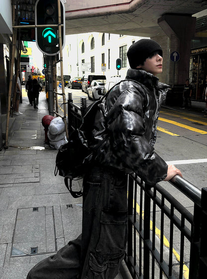 Dark Charcoal Metal Gray + Semi-Crop Banding Padding