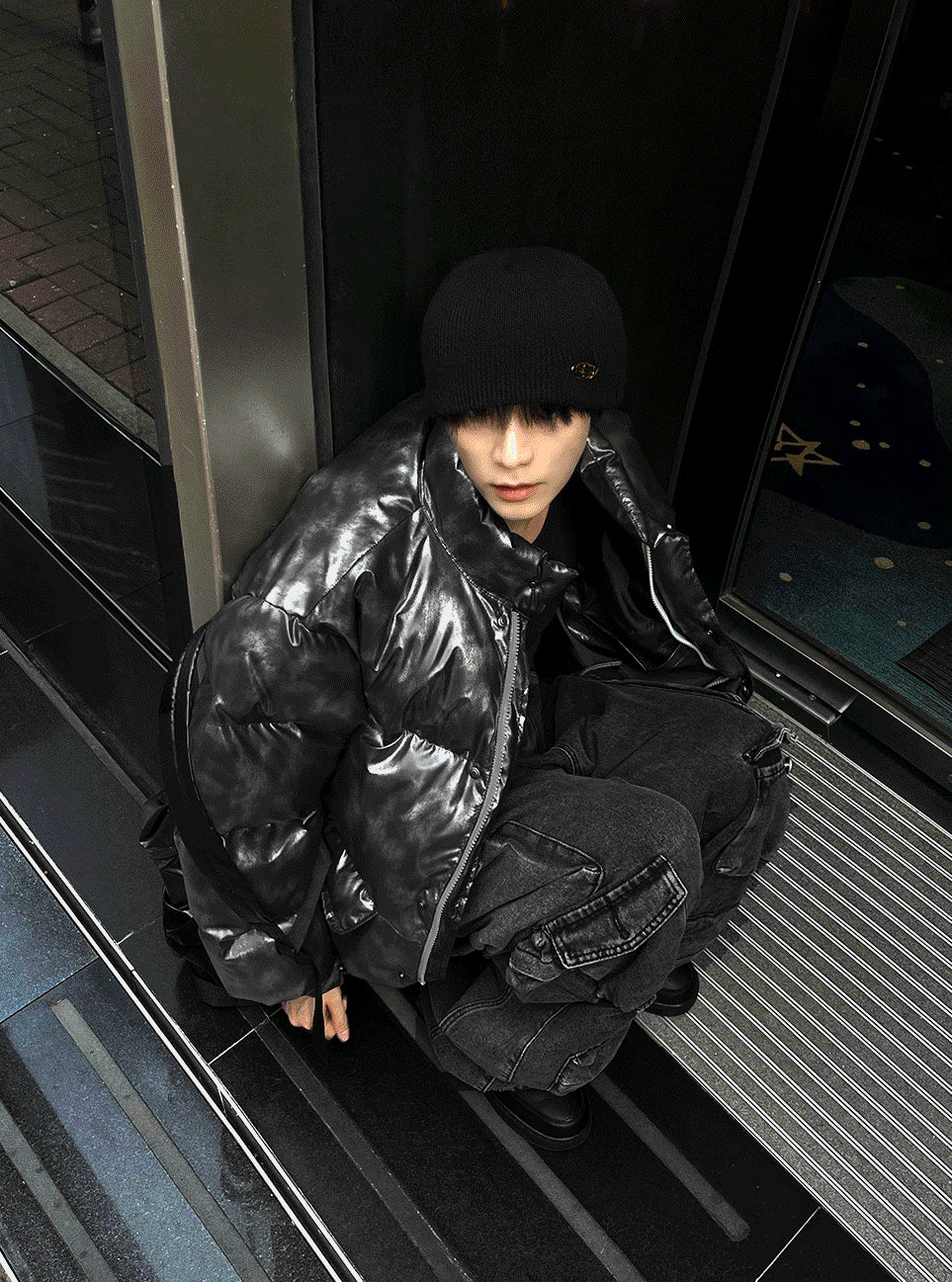 Dark Charcoal Metal Gray + Semi-Crop Banding Padding