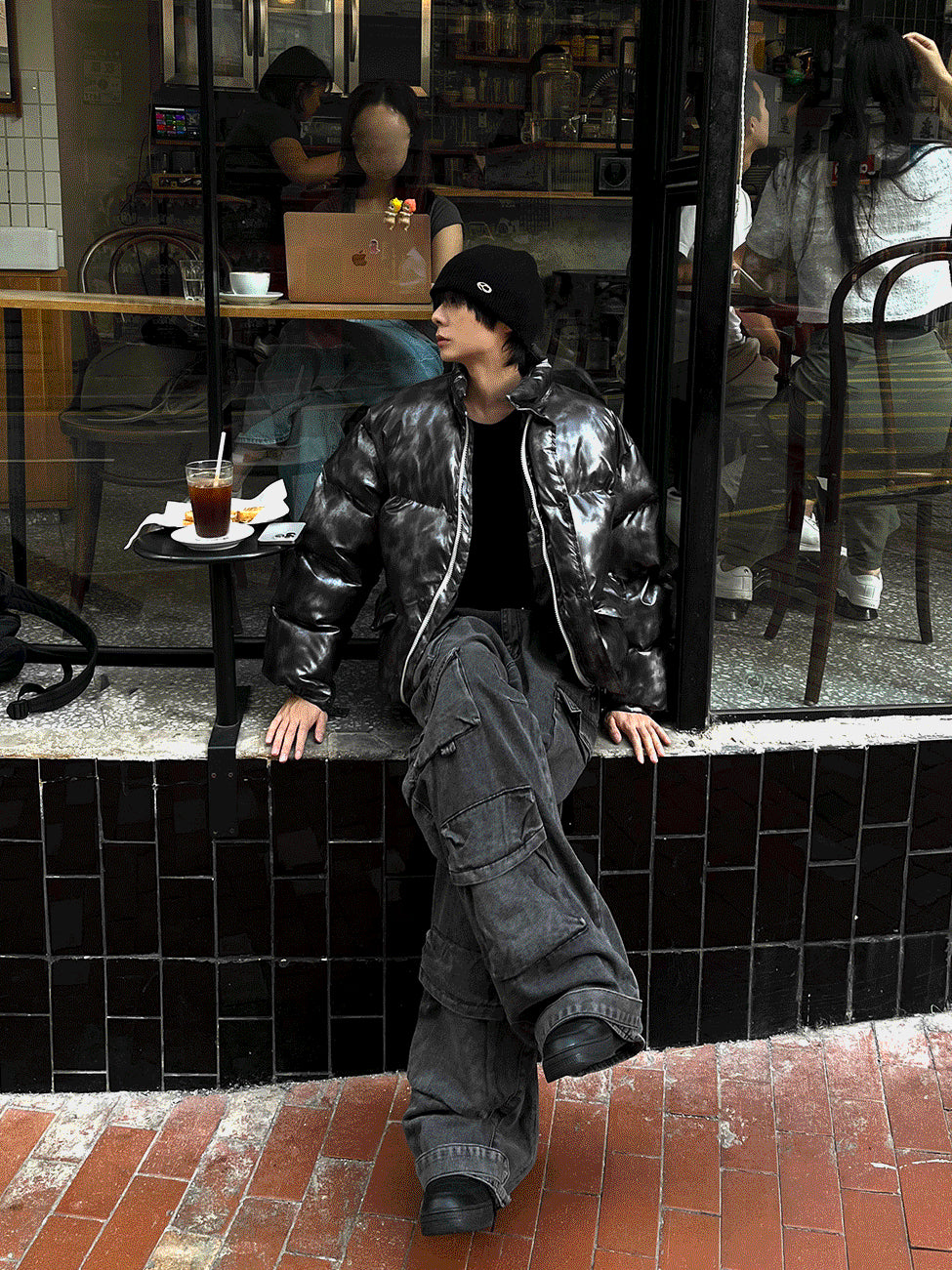 Dark Charcoal Metal Gray + Semi-Crop Banding Padding