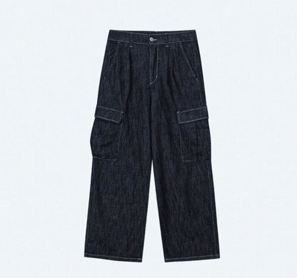 City Pub Cargo Banding Denim Pants