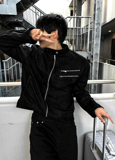 Black Semi-Wide Denim