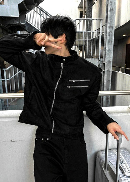 Black Semi-Wide Denim