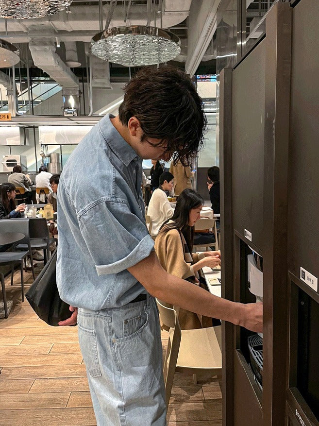 Summer Semi-Wide Denim Pants