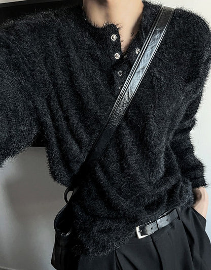 Mohair 4 Burton Henley Neck