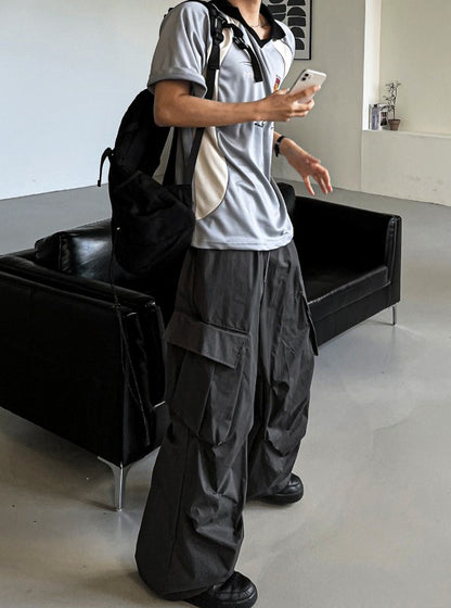 Unbalanced Cargo Balloon Pants 4C