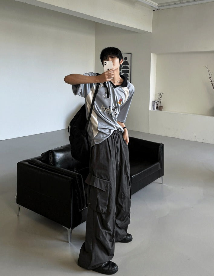 Unbalanced Cargo Balloon Pants 4C