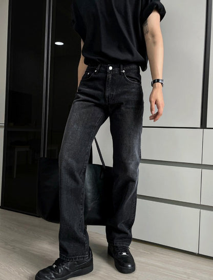 Straight Matte Black Denim