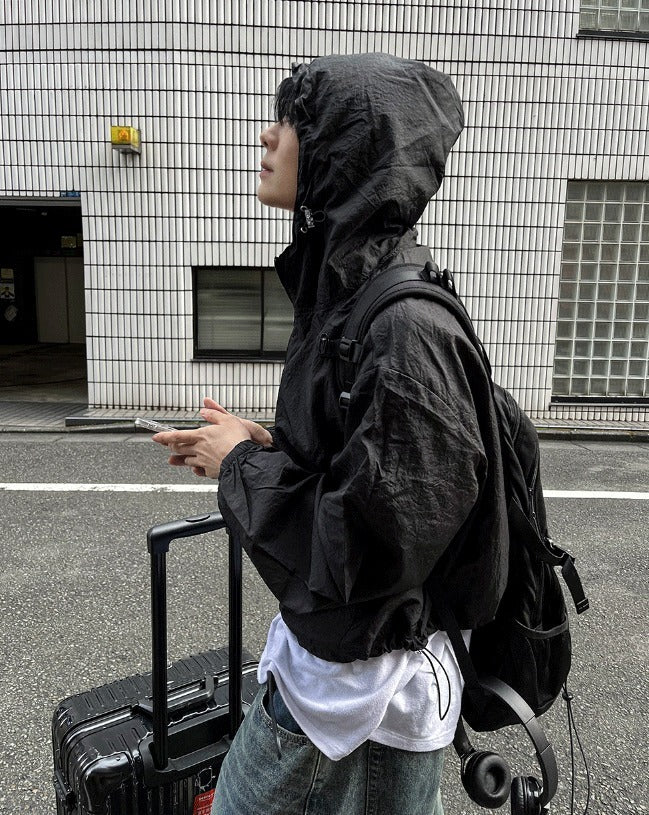 arc-in crop hood windbreaker
